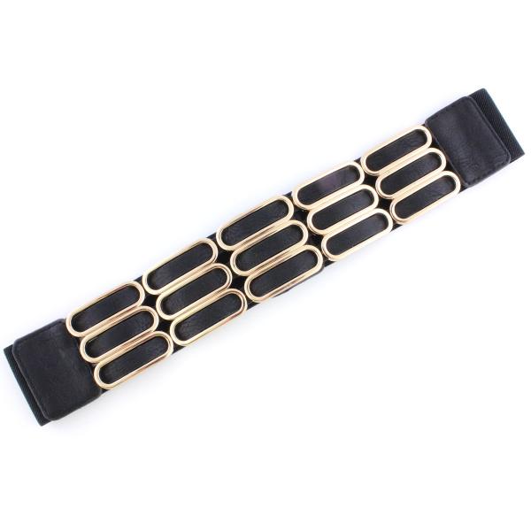 wholesale Fashion Stretch Belts 2276 Y5321 - Black - ONE SIZE FITS (S-L)