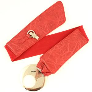 2276 Fashion Stretch Belts N1272 - Red - One Size Fits (S-L)