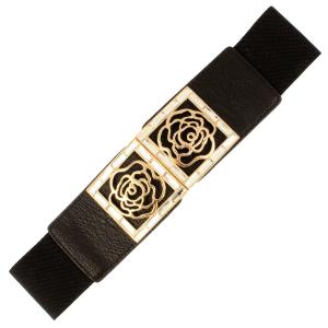2276 Fashion Stretch Belts S0112 - Black - One Size Fits (S-L)