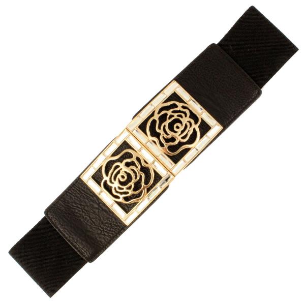 wholesale Fashion Stretch Belts 2276 S0112 - Black - ONE SIZE FITS (S-L)