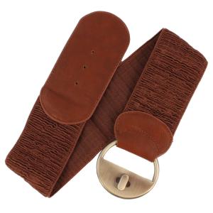 2276 Fashion Stretch Belts W8260 - Brick - One Size Fits (S-L)