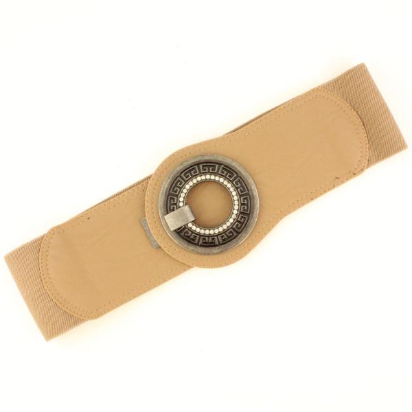 wholesale Fashion Stretch Belts 2276 W8294 - Mocha - ONE SIZE FITS (S-L)