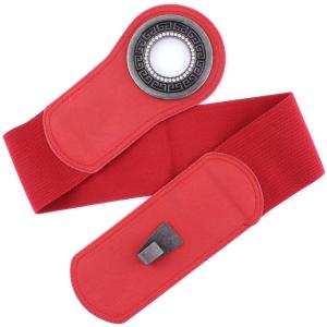 2276 Fashion Stretch Belts W8294 - Red - One Size Fits (S-L)