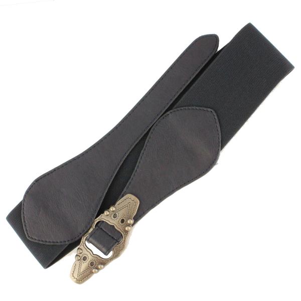 wholesale Fashion Stretch Belts 2276 X9058 - Navy - ONE SIZE FITS (S-L)