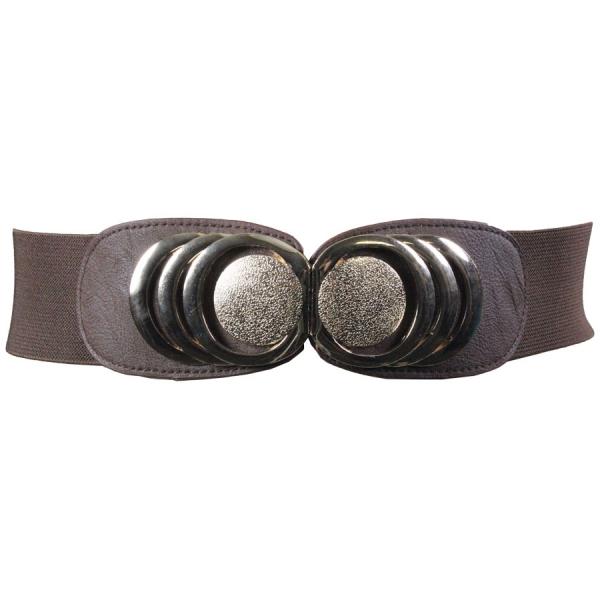 wholesale Fashion Stretch Belts 2276 X9071 - Brown - ONE SIZE FITS (S-L)
