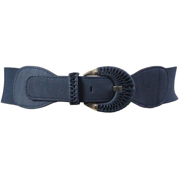 wholesale 2276 Fashion Stretch Belts X9074 - Navy - ONE SIZE FITS (S-L)