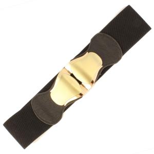 2276 Fashion Stretch Belts X9272 - Black - One Size Fits (S-L)