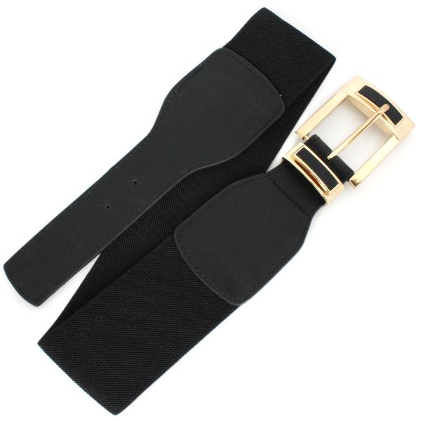wholesale 2276 Fashion Stretch Belts X9312 - Black - ONE SIZE FITS (S-L)
