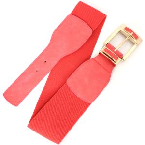 2276 Fashion Stretch Belts X9312 - Coral - One Size Fits (S-L)