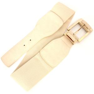 Wholesale 2276 Fashion Stretch Belts X9312 - Beige - ONE SIZE FITS (S-L)