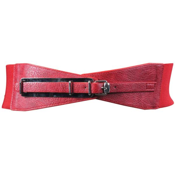 wholesale 2276 Fashion Stretch Belts Y5081 - Red - ONE SIZE FITS (S-L)