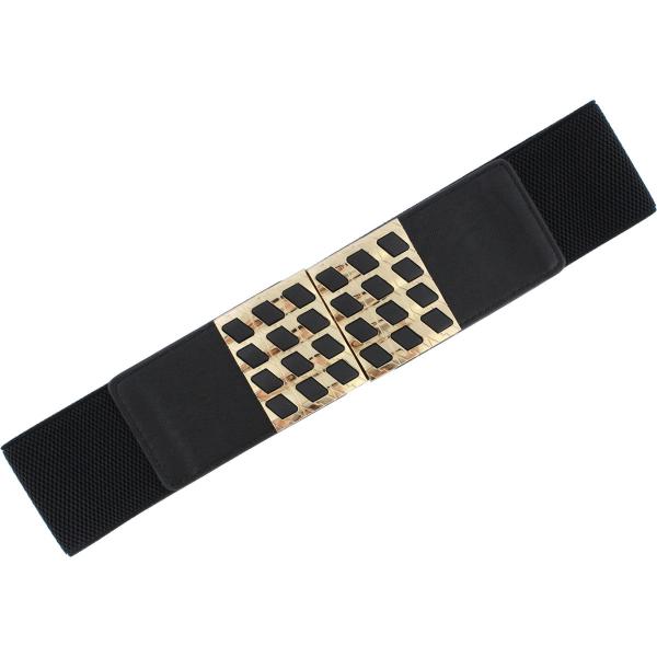 wholesale 2276 Fashion Stretch Belts Y5510 - Black - ONE SIZE FITS (S-L)