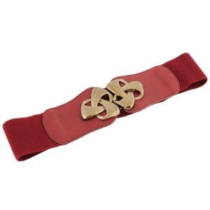 2276 Fashion Stretch Belts Y5511 - Burgundy - One Size Fits (S-L)
