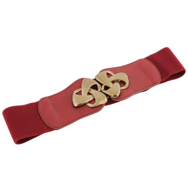 wholesale 2276 Fashion Stretch Belts Y5511 - Burgundy - ONE SIZE FITS (S-L)