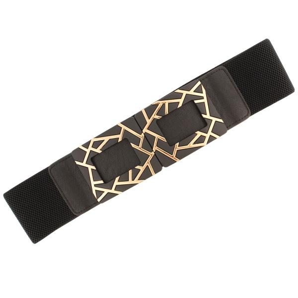 wholesale Fashion Stretch Belts 2276 Y5514 - Black - ONE SIZE FITS (S-L)