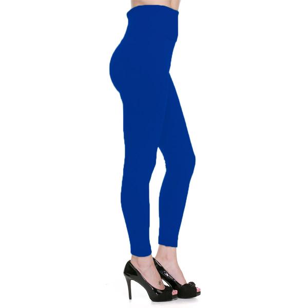 Wholesale 2278 - Fleece and Fur Lined Leggings Solid Royal High Waisted - Fleece Lined Leggings WSJ5 - One Size Fits All