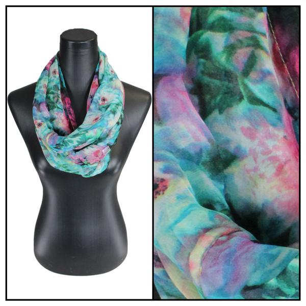 Wholesale 2282/T - Silky Dress Infinities Floral Splatter - 01 MB - 22