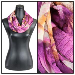 Wholesale 2282 - Silky Dress Infinities LE04<br>Leaves Purple  - 22