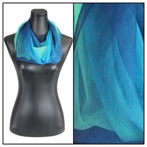 2282 - Silky Dress Infinities TC07<br>Tri-Color - Navy-Blue-Seafoam - 