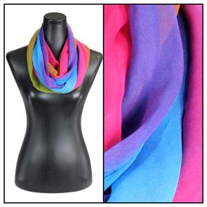 2282 - Silky Dress Infinities Tri-Color - Turquoise-Purple-Magenta  - 22