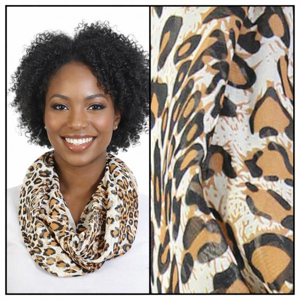Wholesale 2282/T - Silky Dress Infinities CH203<br>Cheetah 2 - White - 22