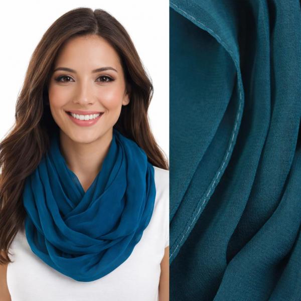 Wholesale 2282/T - Silky Dress Infinities S21<br>Solid Teal
(MB) - 22