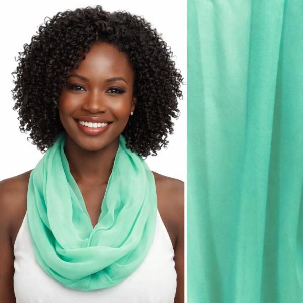 Wholesale 2282/T - Silky Dress Infinities SMI<br>Solid Mint - 22