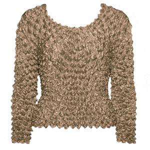 Gourmet Popcorn - Long Sleeve Taupe - One Size Fits Most