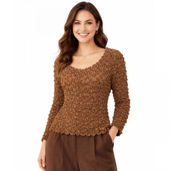 wholesale 231 - Popcorn Style - Long Sleeve Nutmeg - One Size Fits Most