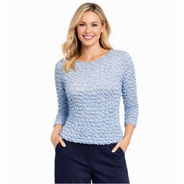 wholesale 231 - Popcorn Style - Long Sleeve Pale Baby Blue - One Size Fits Most