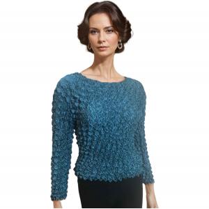 231 - Gourmet Popcorn - Long Sleeve Teal - One Size Fits Most
