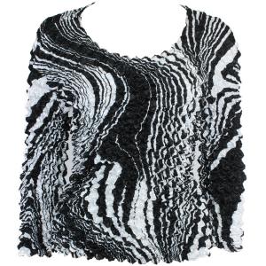 Gourmet Popcorn - Long Sleeve Swirl Black-White - One Size Fits Most