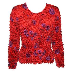 231 - Gourmet Popcorn - Long Sleeve Red Garden - One Size Fits Most
