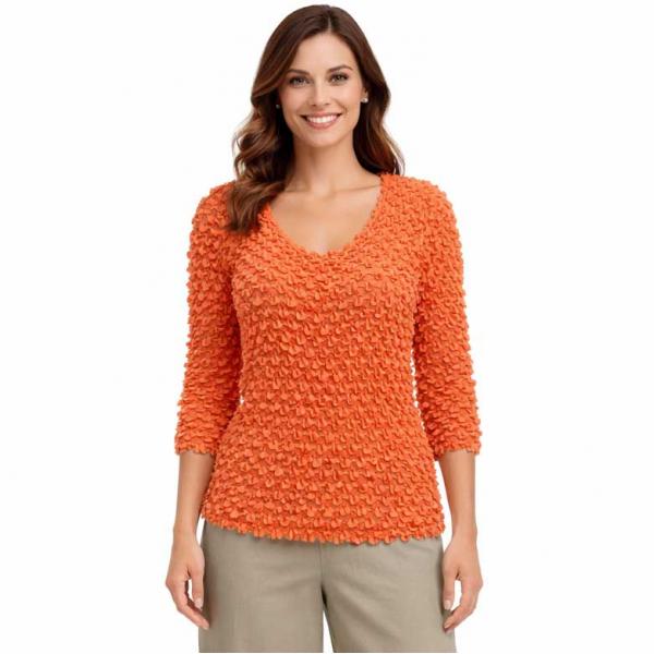 wholesale 232 - Travel Popcorn - Three Quarter Sleeve Orange - One Size Fits Most