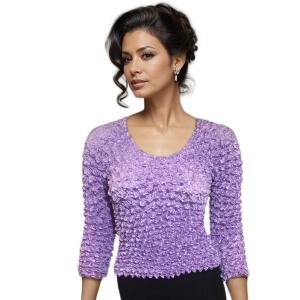 Wholesale 232 - Gourmet Popcorn - Three Quarter Sleeve Light Violet - One Size Fits Most