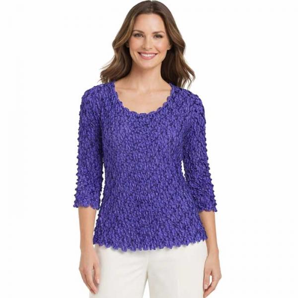 wholesale 232 - Travel Popcorn - Three Quarter Sleeve Blueberry - One Size Fits Most