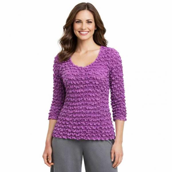 wholesale 232 - Travel Popcorn - Three Quarter Sleeve Orchid - One Size Fits Most