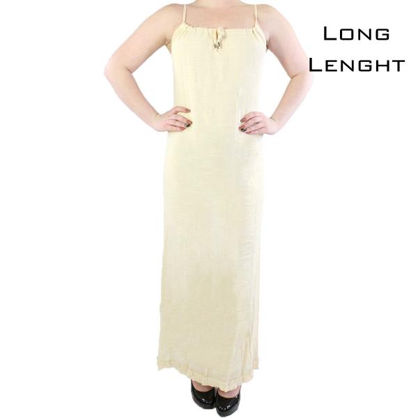 wholesale 2493 - Summer Dresses 89324 Beige Summer Long Length Dress - 