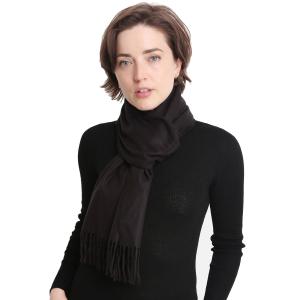1337 & 1338 Cashmere Feel - Solids & Plaids 1338 Solid Black - One Size Fits All