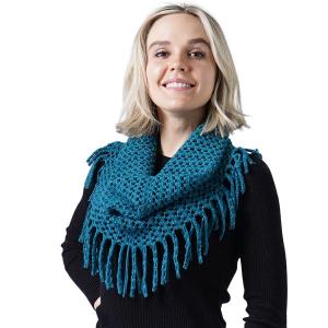 7352 -  Chenille Knit Infinities 7352 - Teal <br>
Chenille Knit Infinity
  - 