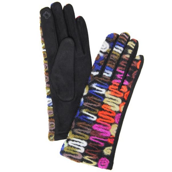 wholesale 2390 - Touch Screen Smart Gloves 152 Brown<br>Color Yarn<br>Touch Screen Gloves  - One Size Fits Most