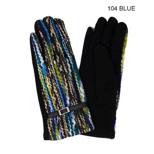 2390 - Touch Screen Smart Gloves LOG-104 Blue MB - One Size Fits Most