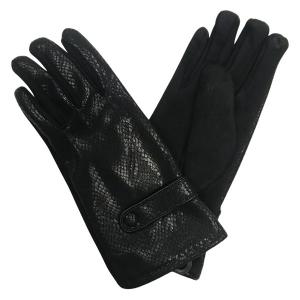 2390 - Touch Screen Smart Gloves SNBK - Black<BR>
Black Snake Look  - 
