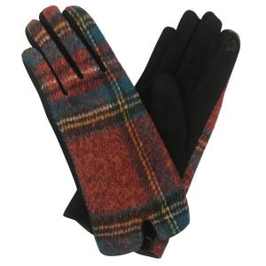 2390 - Touch Screen Smart Gloves PLBU - Plaid - 