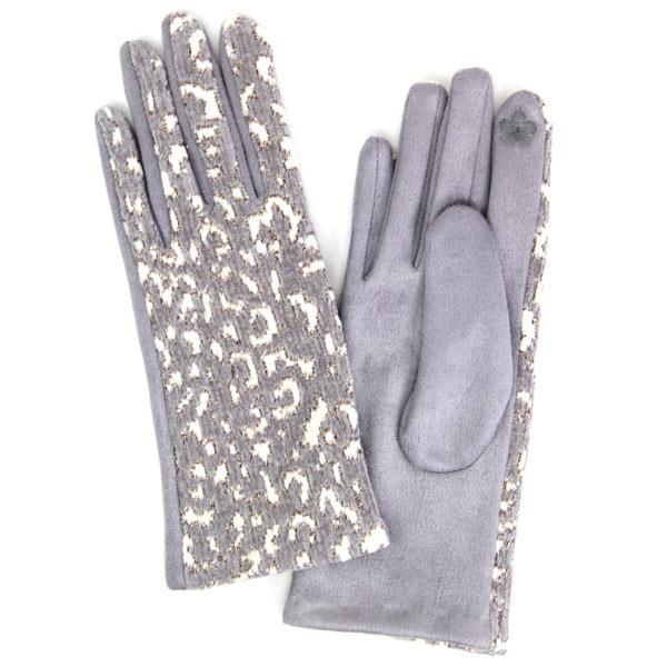 wholesale 2390 - Touch Screen Smart Gloves LOG/218 - Grey - One Size Fits Most