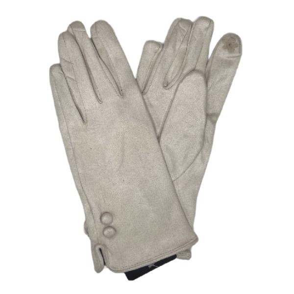wholesale 2390 - Touch Screen Smart Gloves SB1 - Off White <br>
Two Button Detail - One Size Fits Most