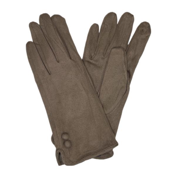 wholesale 2390 - Touch Screen Smart Gloves SB - Taupe<br> 
Two Button/Two Tone Design - One Size Fits Most