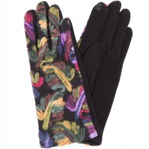 Wholesale 2390 - Touch Screen Smart Gloves 843 - Mustard<br>
Embroidered<br>
Touch Screen Gloves - 