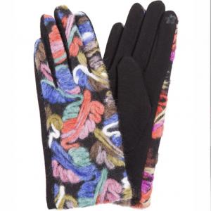 Wholesale 2390 - Touch Screen Smart Gloves 843 - Blue<br>
Embroidered<br>
Touch Screen Gloves - 