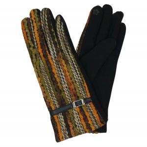 2390 - Touch Screen Smart Gloves LOG-104 Brown - One Size Fits Most